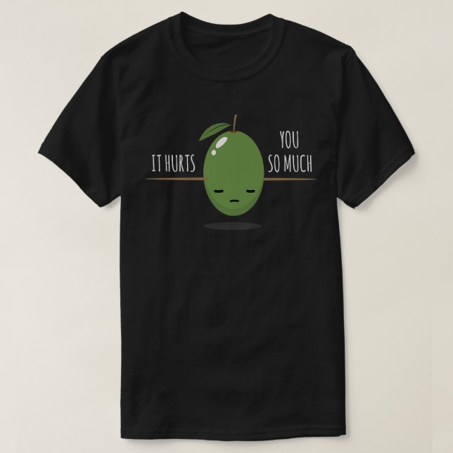 Camiseta Olive I You Tão Magoa Eu Olho Vegan L (Frente do Design)