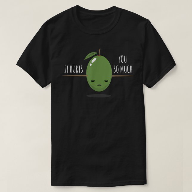 Camiseta Olive I You Tão Magoa Eu Olho Vegan L (Frente do Design)