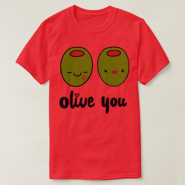 Camiseta Olive You (Frente do Design)