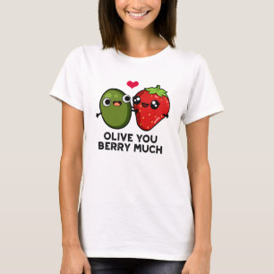 Camiseta Olive You Berry Muito Bonito Fruta Pun