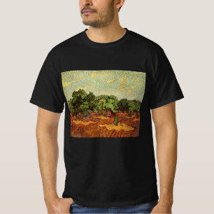 Camiseta Oliveiral, Céu Azul Pálido por Vincent van Gogh