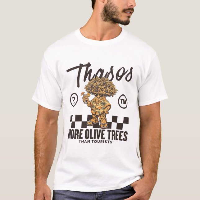 Camiseta oliveiras de Thasos (grécia) (Frente)