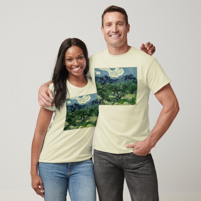 Camiseta Oliveiras de Vincent van Gogh (1889) (Unissex)