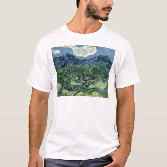 Camiseta Oliveiras por Van Gogh (Frente)