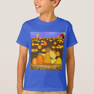 Camiseta Oliver a Lontra Escolhe uma Abóbora