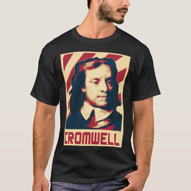 Camiseta Oliver Cromwell English General e Stateman (Frente)