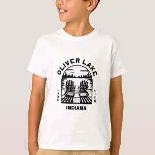Camiseta Oliver Lake Indiana Ao Ar Livre Vintage 1