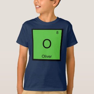 Camiseta Oliver Nome Elemento Químico Tabela Periódica