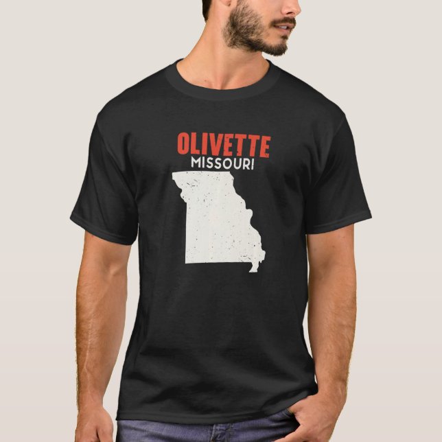 Camiseta Olivette Missouri EUA State America Viagem Missour (Frente)