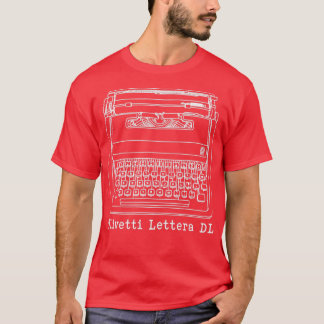 Camiseta Olivetti Lettera DL - desenho branco