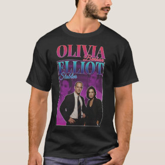 Camiseta Olivia Benson & Elliot Punler 90s Inspirado Vi