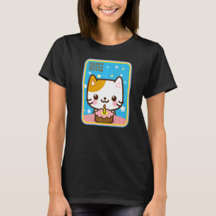 Camiseta Olivia Cat Tiny Cake Bobo Kitten Fresco Feliz B
