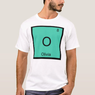 Camiseta Olivia Nome Química Elemento Tabela Periódica