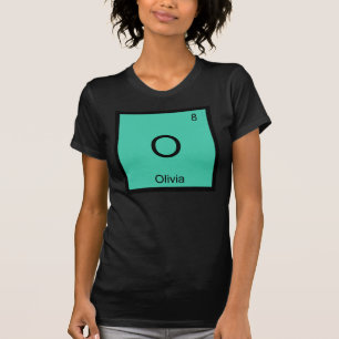 Camiseta Olivia Nome Química Elemento Tabela Periódica