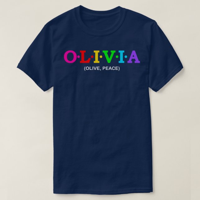 Camiseta Olivia Olive Peace (Frente do Design)