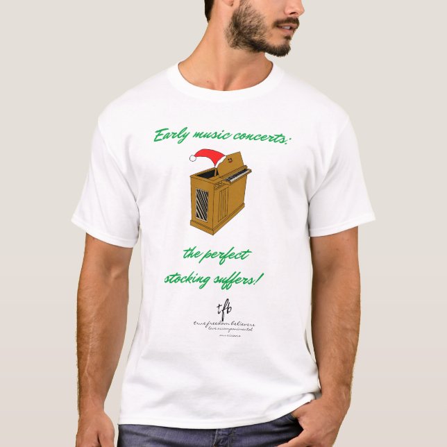 Camiseta Olivia Organ Christmas Stocking (Frente)