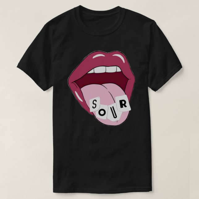 Camiseta Olivia Rodrigo Sour Sticker.png (Frente do Design)