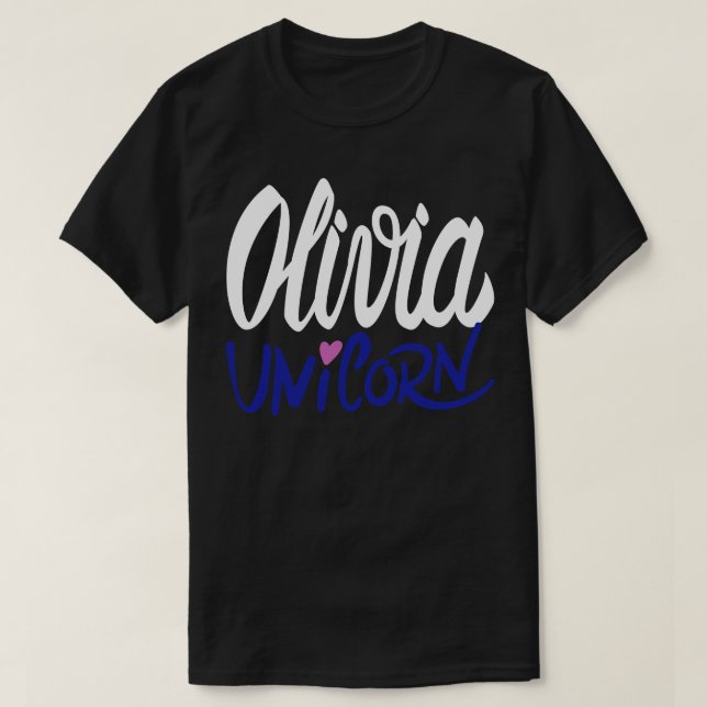 Camiseta Olivia Unicorno (Frente do Design)