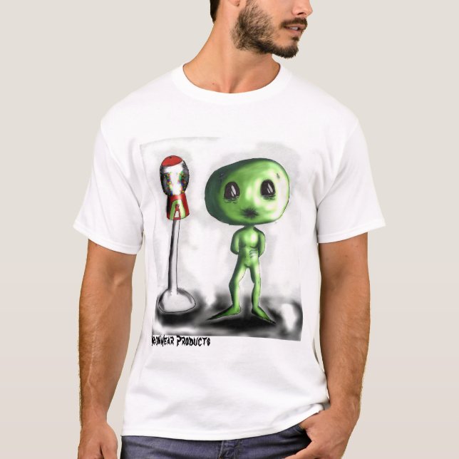 Camiseta Ollie a alienígena subestimada (parte 3) (Frente)