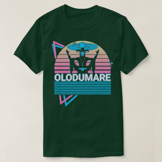 Camiseta Olodumare Orisha African Deity Yoruba Ret (Frente do Design)
