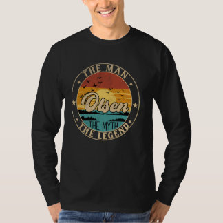 Camiseta OLSEN O Homem O Mito A Lenda Primeiro Nome
