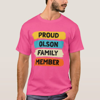 Camiseta Olson Surname Proud Family Member Olson