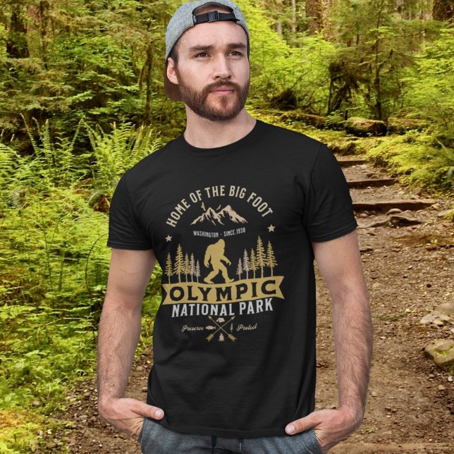 Camiseta Olympic National Park Home of the Big Foot (Criador carregado)