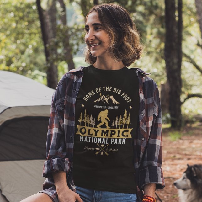 Camiseta Olympic National Park Home of the Big Foot (Criador carregado)