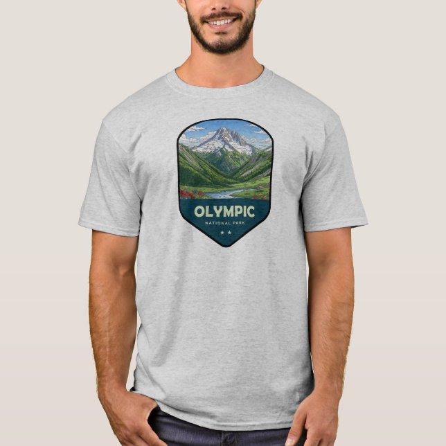 Camiseta Olympic National Park Shield (Frente)