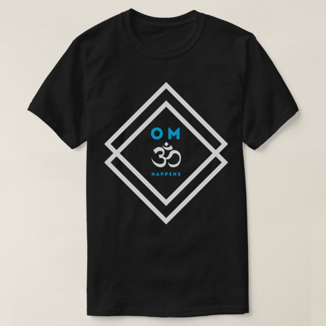 Camiseta OM acontece branco (Frente do Design)