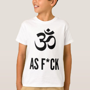 Camiseta Om As Fck Ioga E Meditação