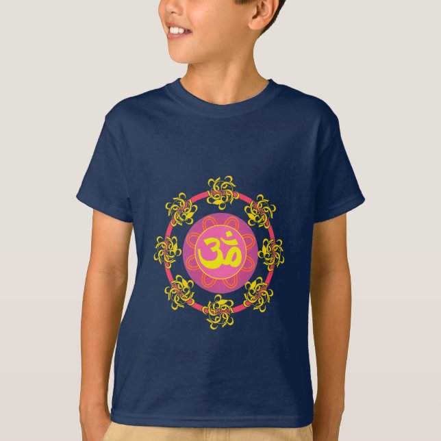 Camiseta Om com espirros e cores! (Frente)