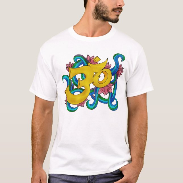 Camiseta OM handsketched colorido (Frente)