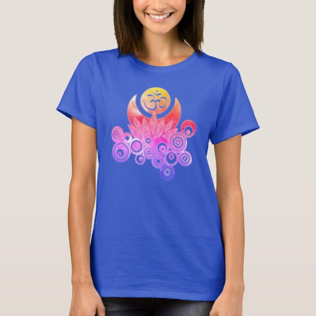 Camiseta OM LOTUS Design com cor (Frente)