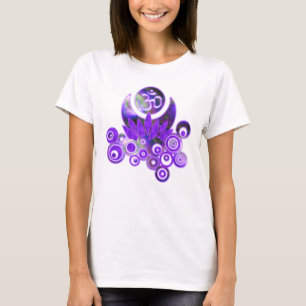 Camiseta OM LOTUS Design violet + suas ideias