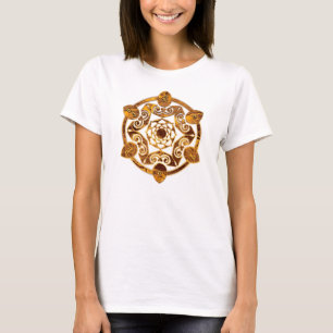 Camiseta Om Mani Padme Hum - Ouro Mandala