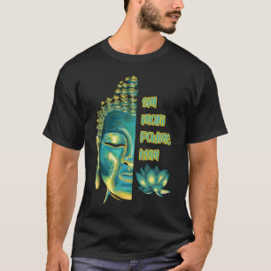 Camiseta Om Mani Padme Hum Rosto de Buda Mantra Budista Bud