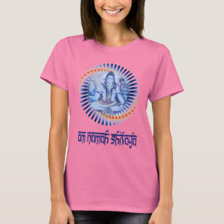 Camiseta Om Namah Shivaya (letra escura)