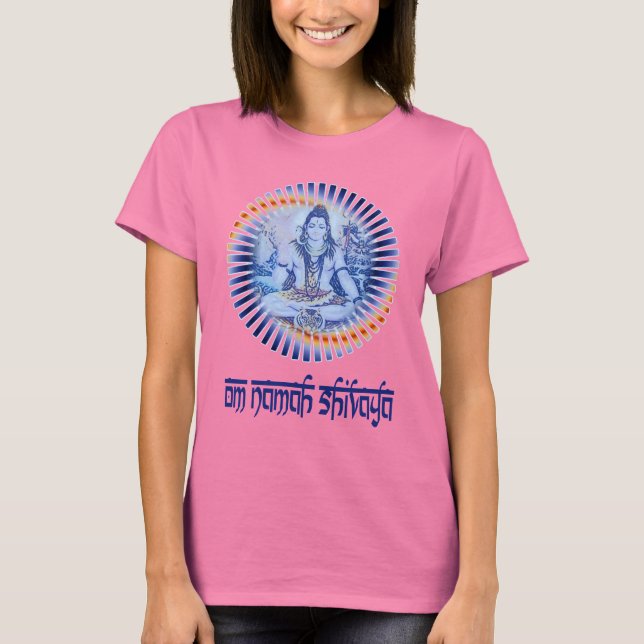Camiseta Om Namah Shivaya (letra escura) (Frente)