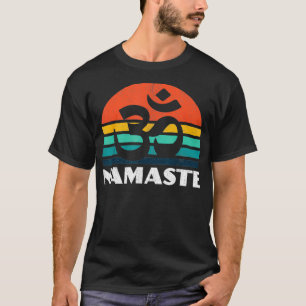 Camiseta Om Namaste Retro Meditação Workise Yoga L