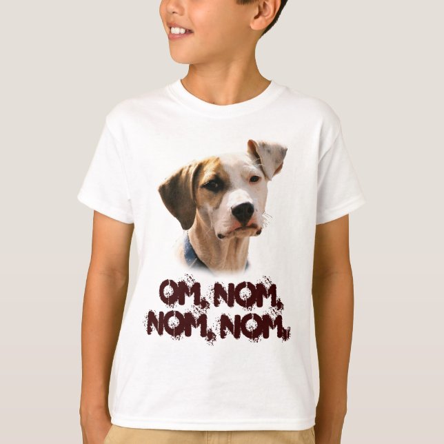 Camiseta Om, nom, nom. (Frente)