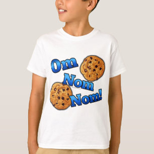 Camiseta OM Nom Nom, biscoitos do amor de Meme