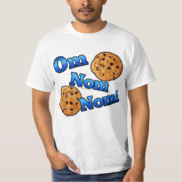 Camiseta OM Nom Nom, biscoitos do amor de Meme