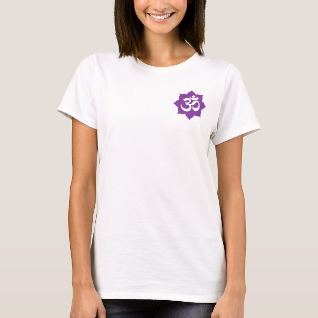 Camiseta OM Símbolo Lotus Espiritualidade Yoga (Frente)