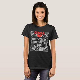 CAMISETA OMA A MULHER MITO A LENDA