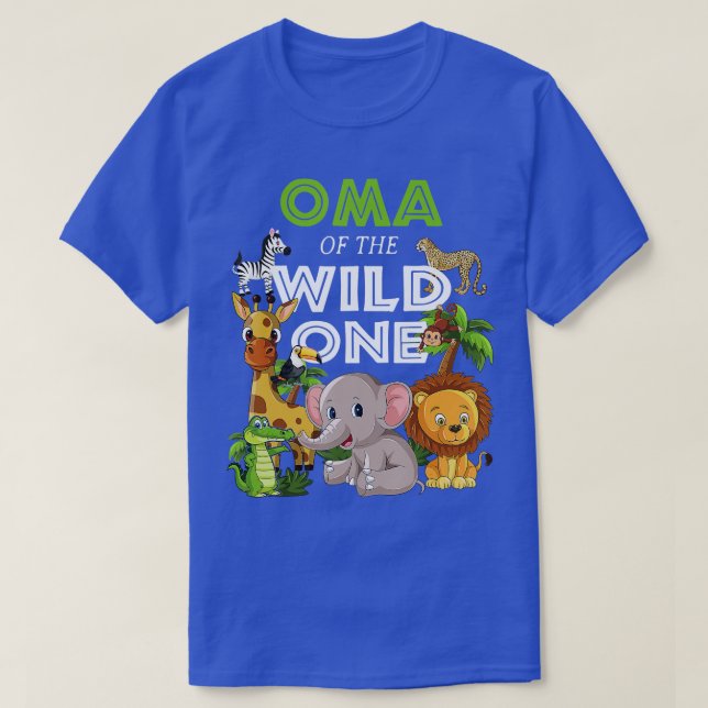 Camiseta Oma da Selva de Safari Ani, um Jardim Zoológico Se (Frente do Design)