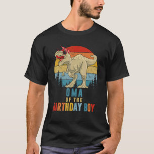 Camiseta Oma Dinossauro Da Família Aniversário Que Correspo