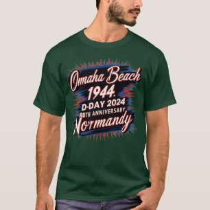Camiseta Omaha Beach, 1944, dia 2024, 80, Aniversário Norma