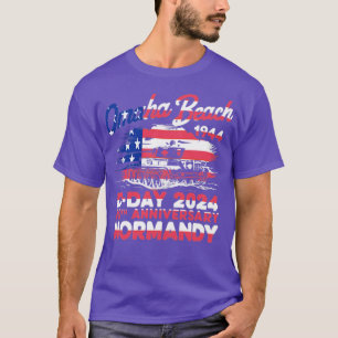 Camiseta Omaha Beach, 1944, dia 2024, 80, Aniversário Norma