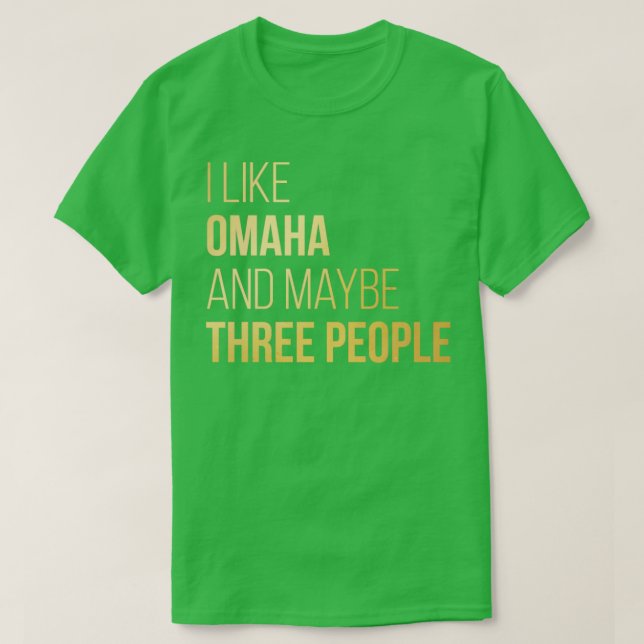 Camiseta Omaha Nebraska (Frente do Design)